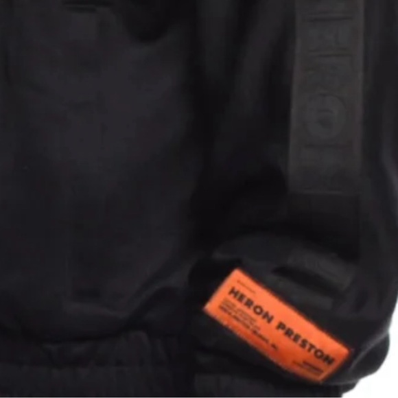 Heron Preston Logo Tape Zip Up Track Top 'Black' - Picture 2 of 16